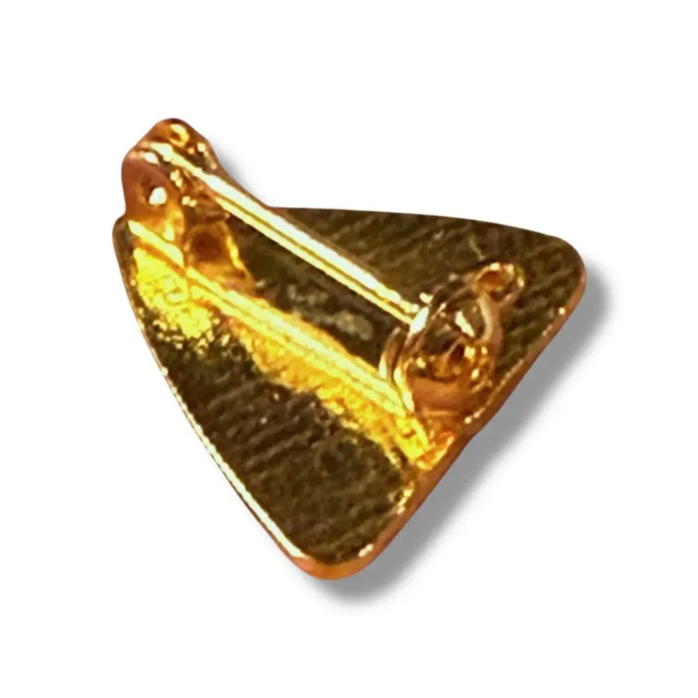 Campfire Girls Membership Pin Girls Gold Tone Blue Red Enamel